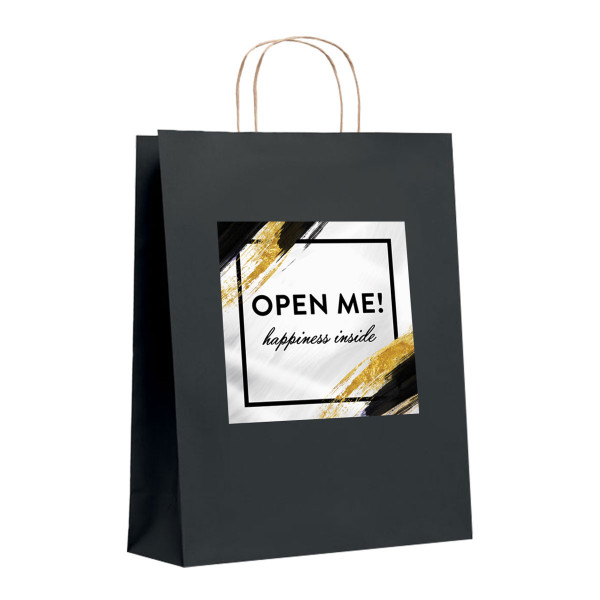 Papierowa torebka na prezent „Open me”