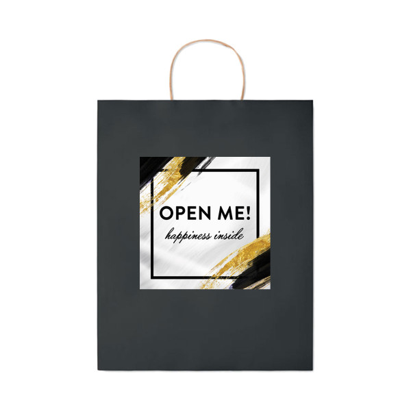 Papierowa torebka na prezent „Open me”