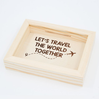 Ramka-skarbonka "Let's travel the world together"