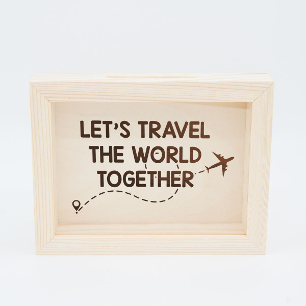 Ramka-skarbonka "Let's travel the world together"