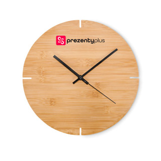 Bambusowy zegar ścienny z Twoim logo