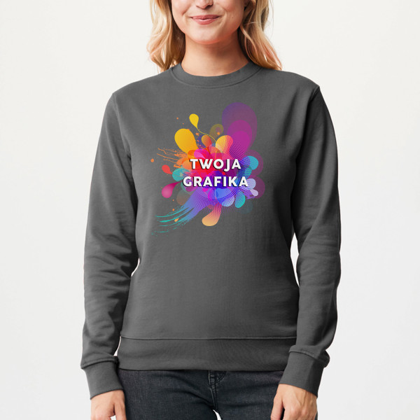 Bluza IQONIQ Zion z własnym nadrukiem (bez kaptura)