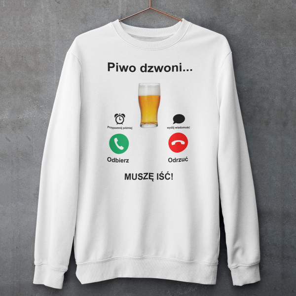 Bluza "Piwo dzwoni" (bez kaptura)