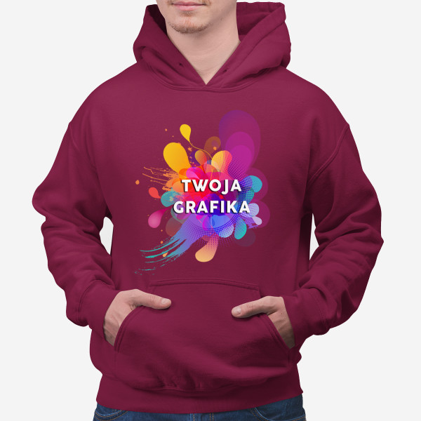 Bluza z Twoją grafiką (z kapturem)