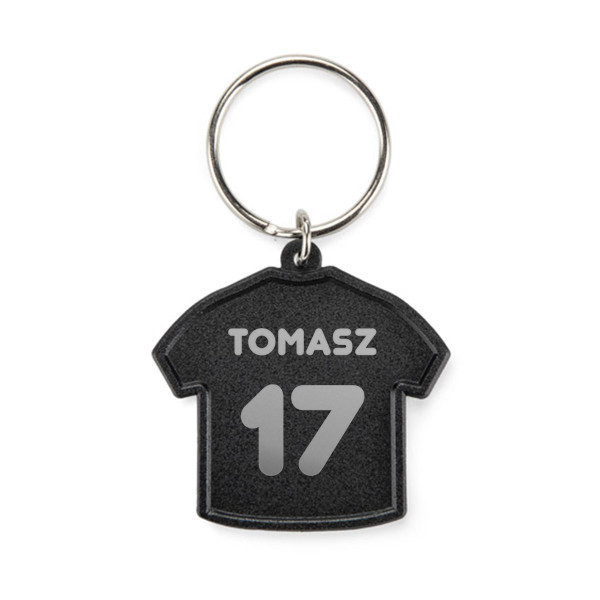Breloczek "T-shirt" z wybranym imieniem i numerem