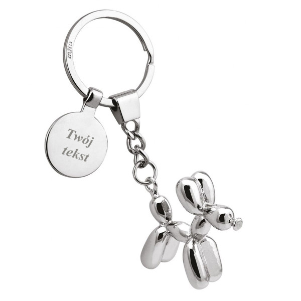 Brelok "Balloon dog" (z możliwością graweru za dodatkową opłatą)