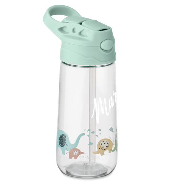 Butelka na wodę "Słoniki" dla dzieci z personalizowanym imieniem wybranym przez Ciebie (450ml)