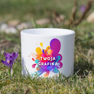 Ceramiczna doniczka z własnym wzorem Ceramiczna doniczka z własnym wzorem