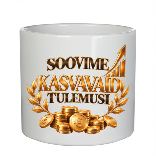 Ceramiczna doniczka "Życzę ci coraz większych sukcesów" Ceramiczna doniczka "Życzę ci coraz większych sukcesów"