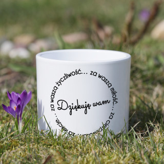 Ceramiczny dzbanek "Dziękuję nauczycielu" Ceramiczny dzbanek "Dziękuję nauczycielu"