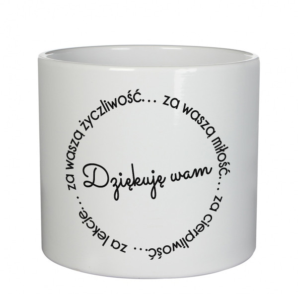 Ceramiczny dzbanek "Dziękuję nauczycielu"