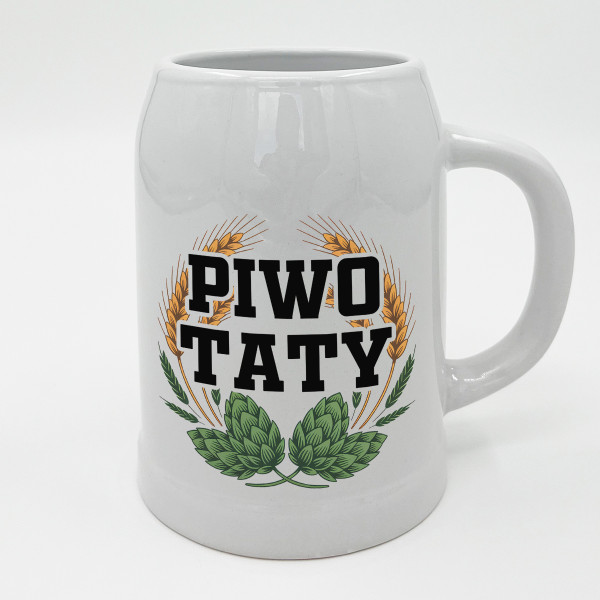 Ceramiczny kubek "Piwo taty"