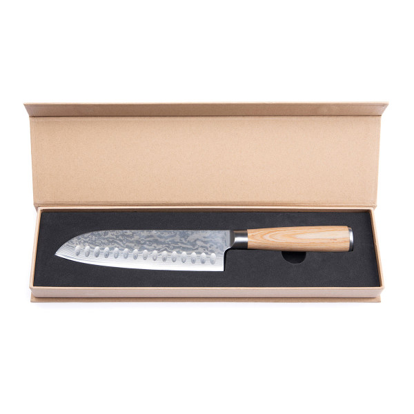 Damaszski nóż santoku "VINGA Hattasan"