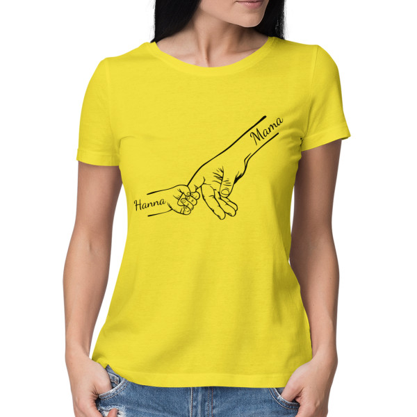 Damska koszulka "Mama i dzieci" z wybranymi imionami dzieci