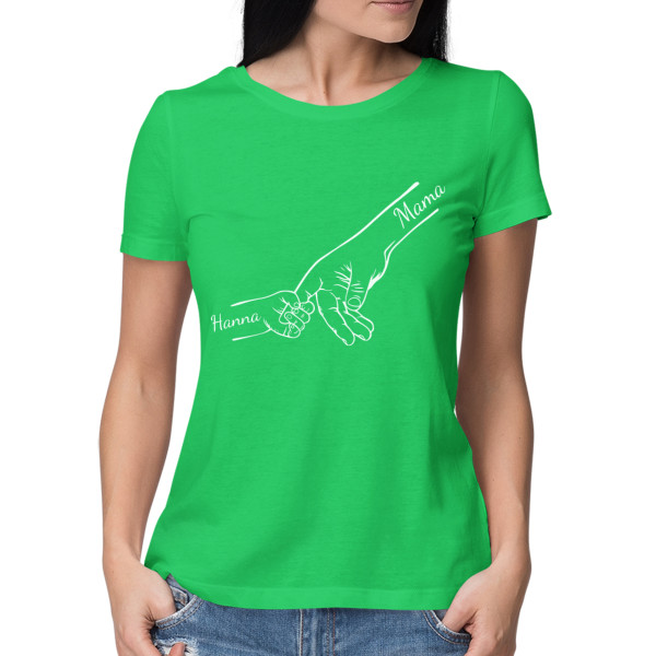 Damska koszulka "Mama i dzieci" z wybranymi imionami dzieci