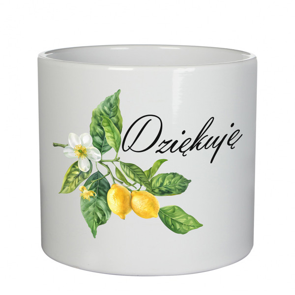 Doniczka ceramiczna "Dziękuję"