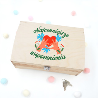 Drewniane pudełko "Najcenniejsze wspomnienia"