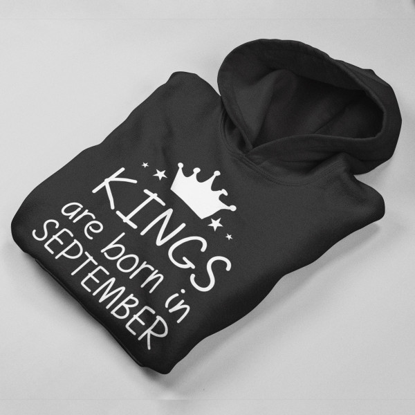 Bluza "Kings are born" z wybranym miesiącem