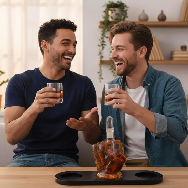 Zestaw karafki i 2 kieliszków "Middle finger"