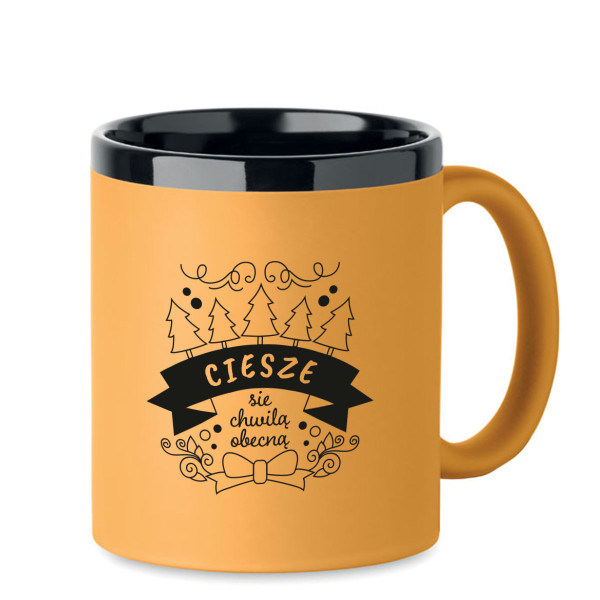 Grawerowany kubek "Ciesze sie chwilą obecną"