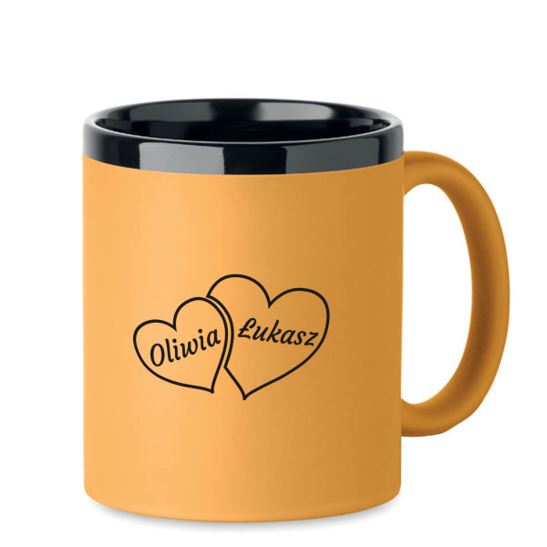 Grawerowany kubek "Hearts" z wybranymi przez Ciebie imionami