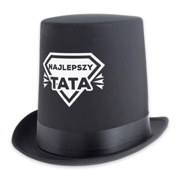 Kapelusz cylinder "Najlepszy tata"