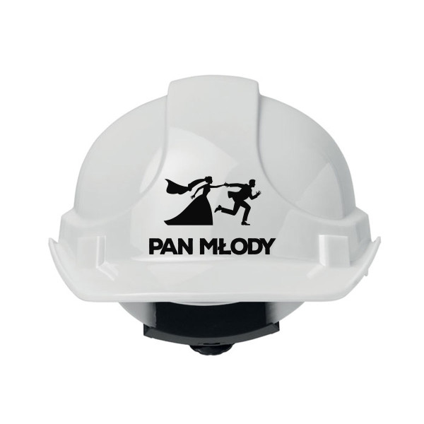 Kask budowlany "Pan Młody"