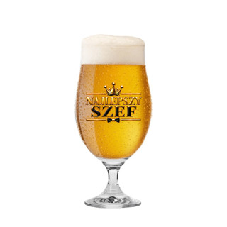 Kieliszek do piwa "Najlepszy szef" (620ml)