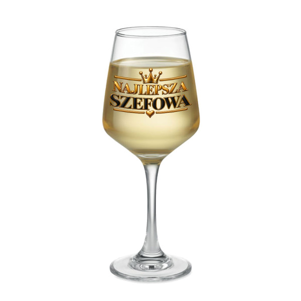 Kieliszek do wina "Najlepsza szefowa" (400ml)