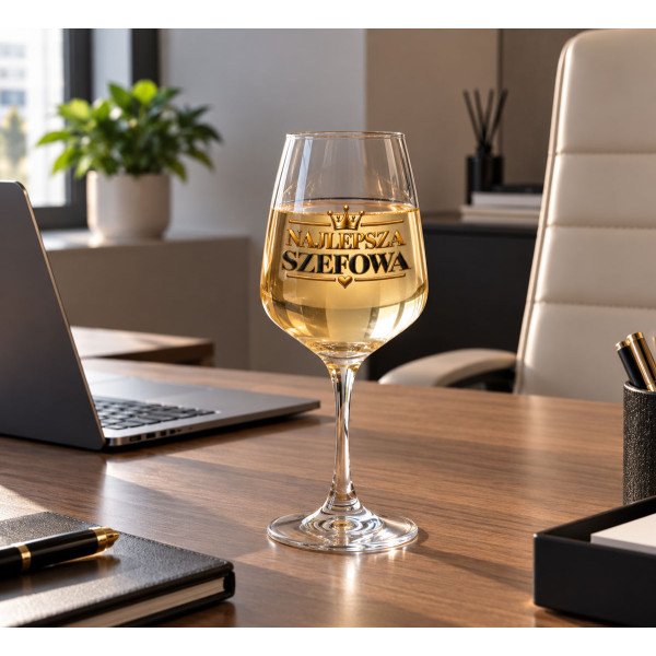Kieliszek do wina "Najlepsza szefowa" (400ml)
