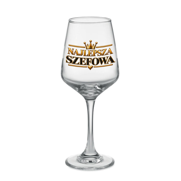 Kieliszek do wina "Najlepsza szefowa" (400ml)