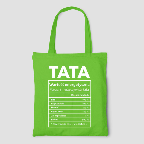 Kolorowa torba materiałowa „Zestaw taty”