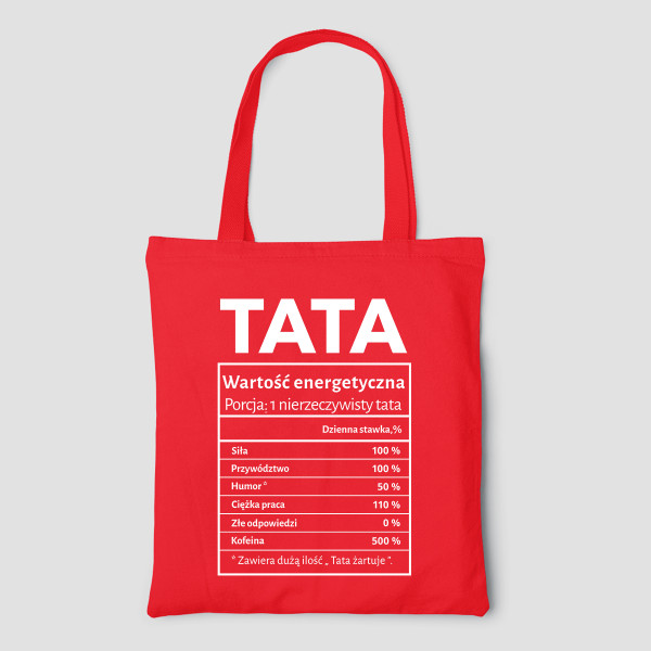 Kolorowa torba materiałowa „Zestaw taty”