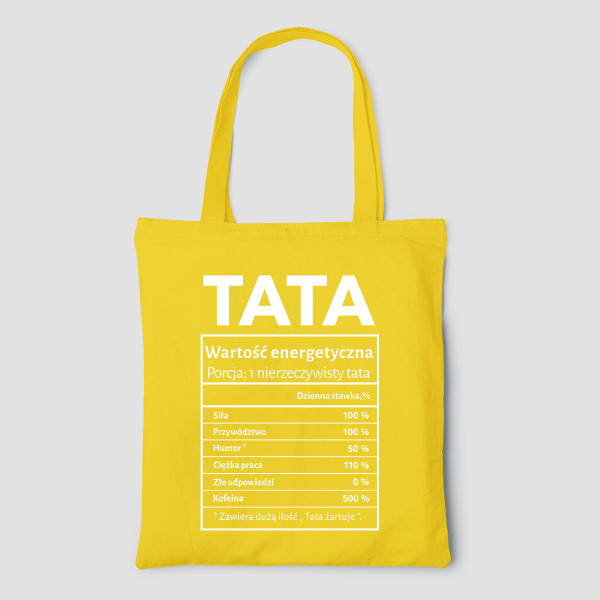 Kolorowa torba materiałowa „Zestaw taty”