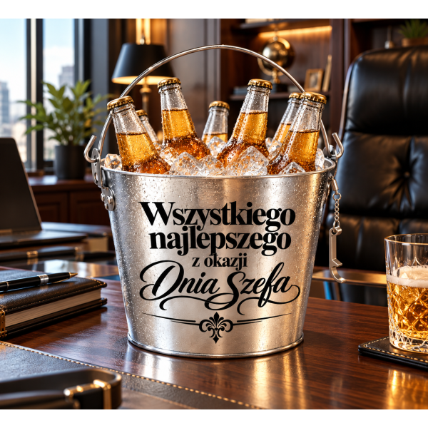 Kosz "Wszystkiego najlepszego z okazji Dnia Szefa"