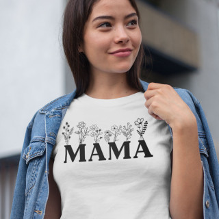 Koszulka damska "Mama - dziki kwiat"