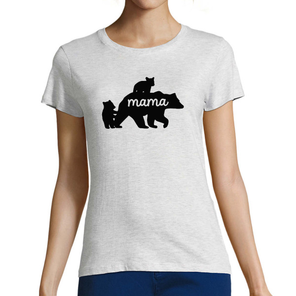 Koszulka damska "Mama Niedźwiedzica"
