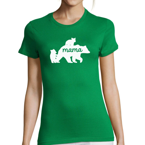 Koszulka damska "Mama Niedźwiedzica"
