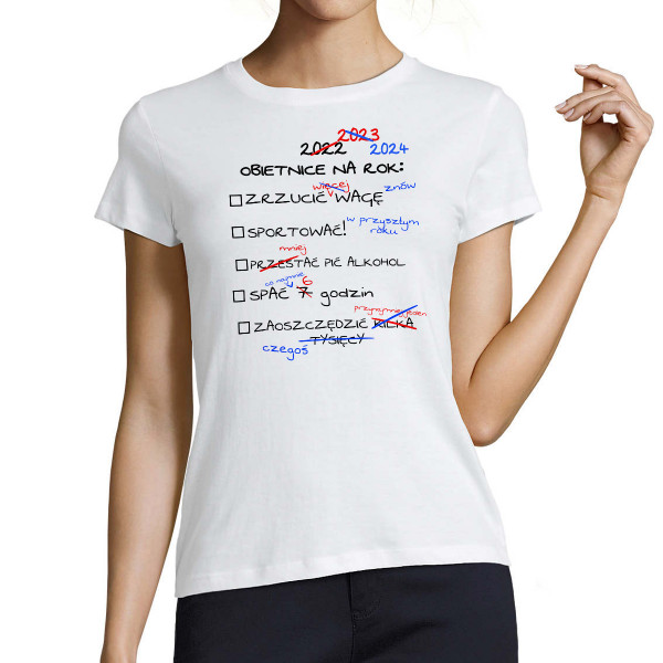 Koszulka damska "Plany na 2024 rok"
