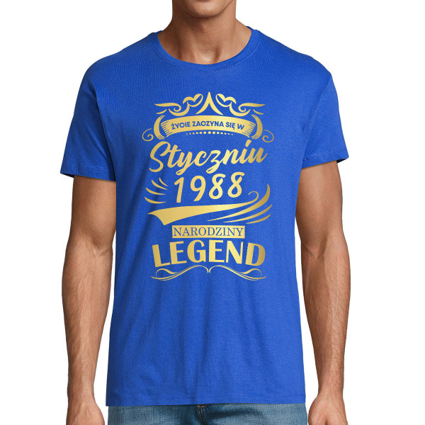 Koszulka "Legenda" z wybraną przez Ciebie datą