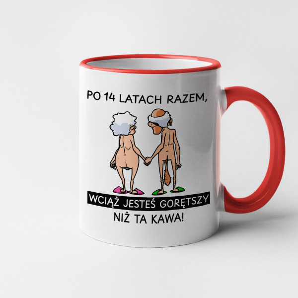 Kubek "Gorętszy niż ta kawa" z wybranymi przez Ciebie latami