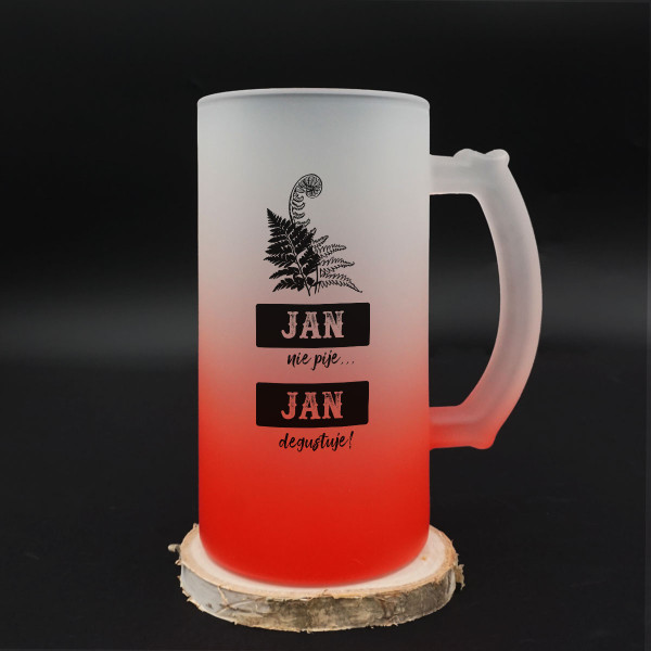Kufel "Jan nie pije - Jan degustuje" Kufel "Jan nie pije - Jan degustuje"