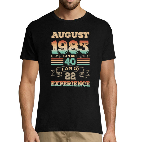 Koszulka "Experience" z wybraną przez Ciebie datą