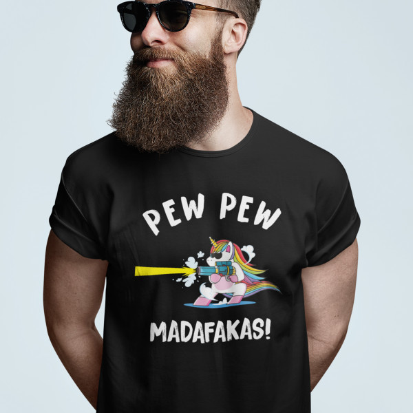 Koszulka "Pew Pew Jednorożec"