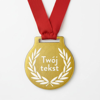 Medal metalowy z własnym tekstem Medal metalowy z własnym tekstem
