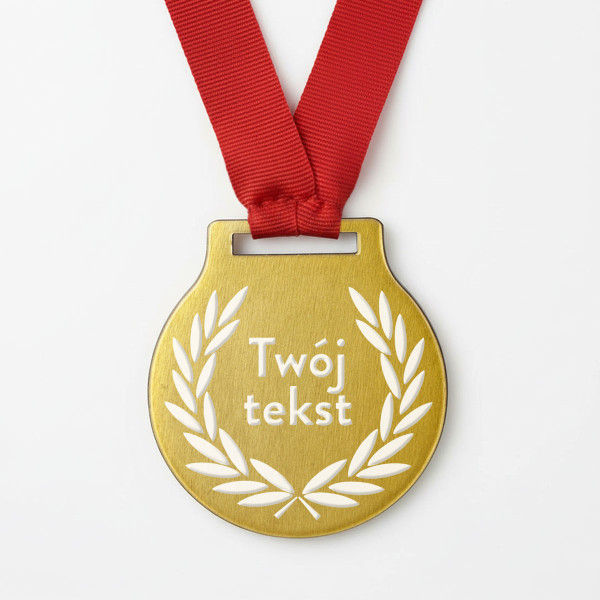 Medal metalowy z własnym tekstem Medal metalowy z własnym tekstem