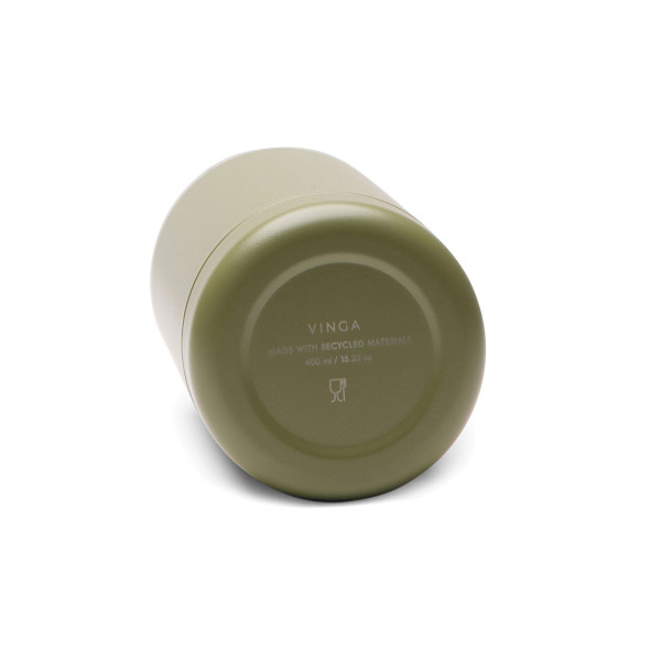 Metalowa butelka termiczna "VINGA Parks" z wygrawerowanym tekstem (400ml)