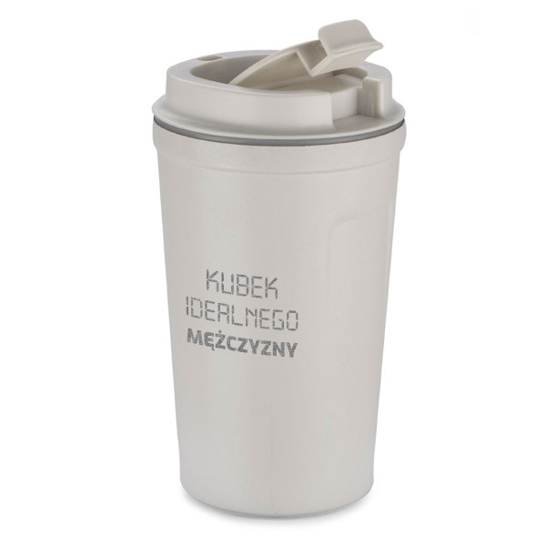 Metalowy kubek termiczny "Kubek idealnego mężczyzny" (400ml)