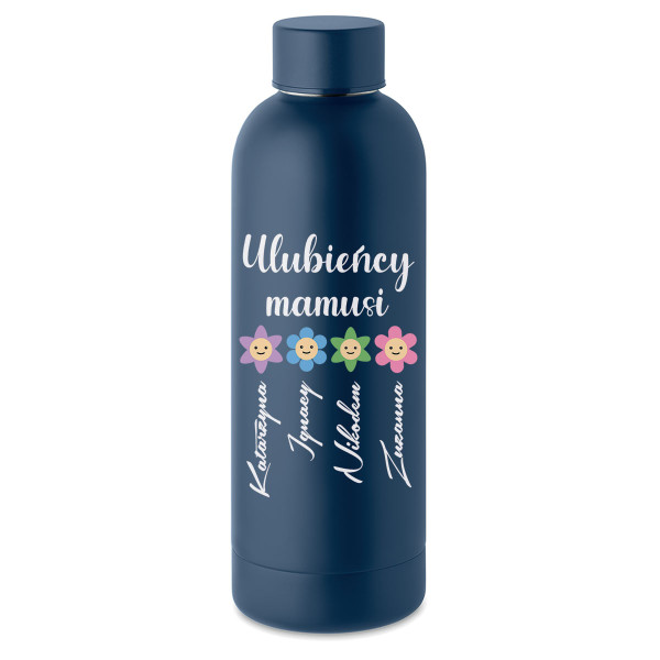 Metalowy termos "Ulubieńcy mamusi" z wybranymi imionami (500ml)