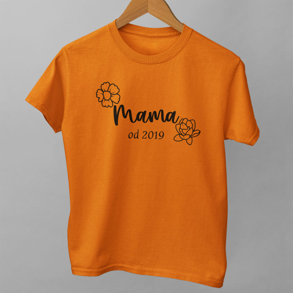 Koszulka damska "Mama od" z wybranym rokiem